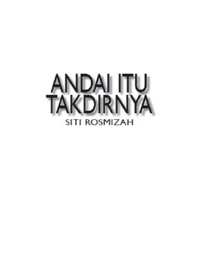 cover image of Andai Itu Takdirnya